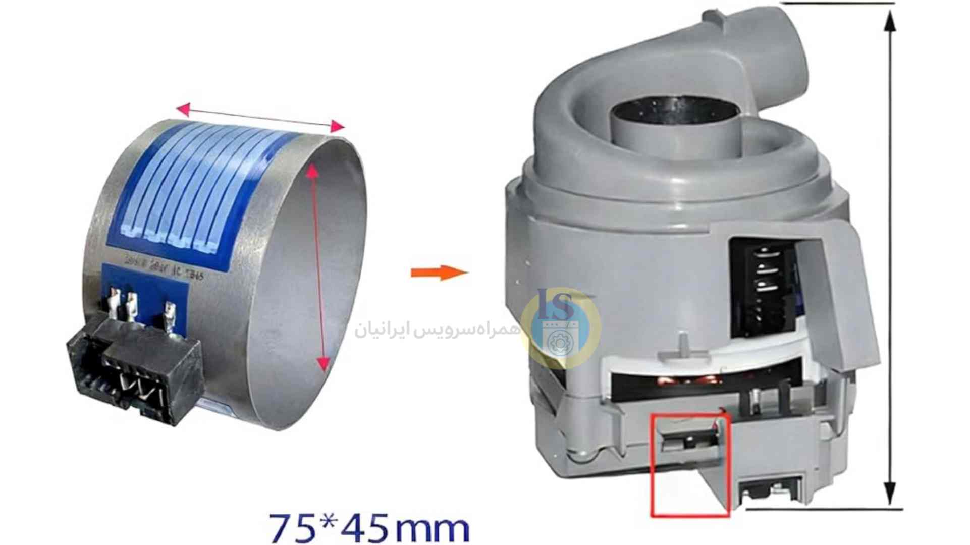 المنت سایز کوچک ماشین ظرفشویی بوش